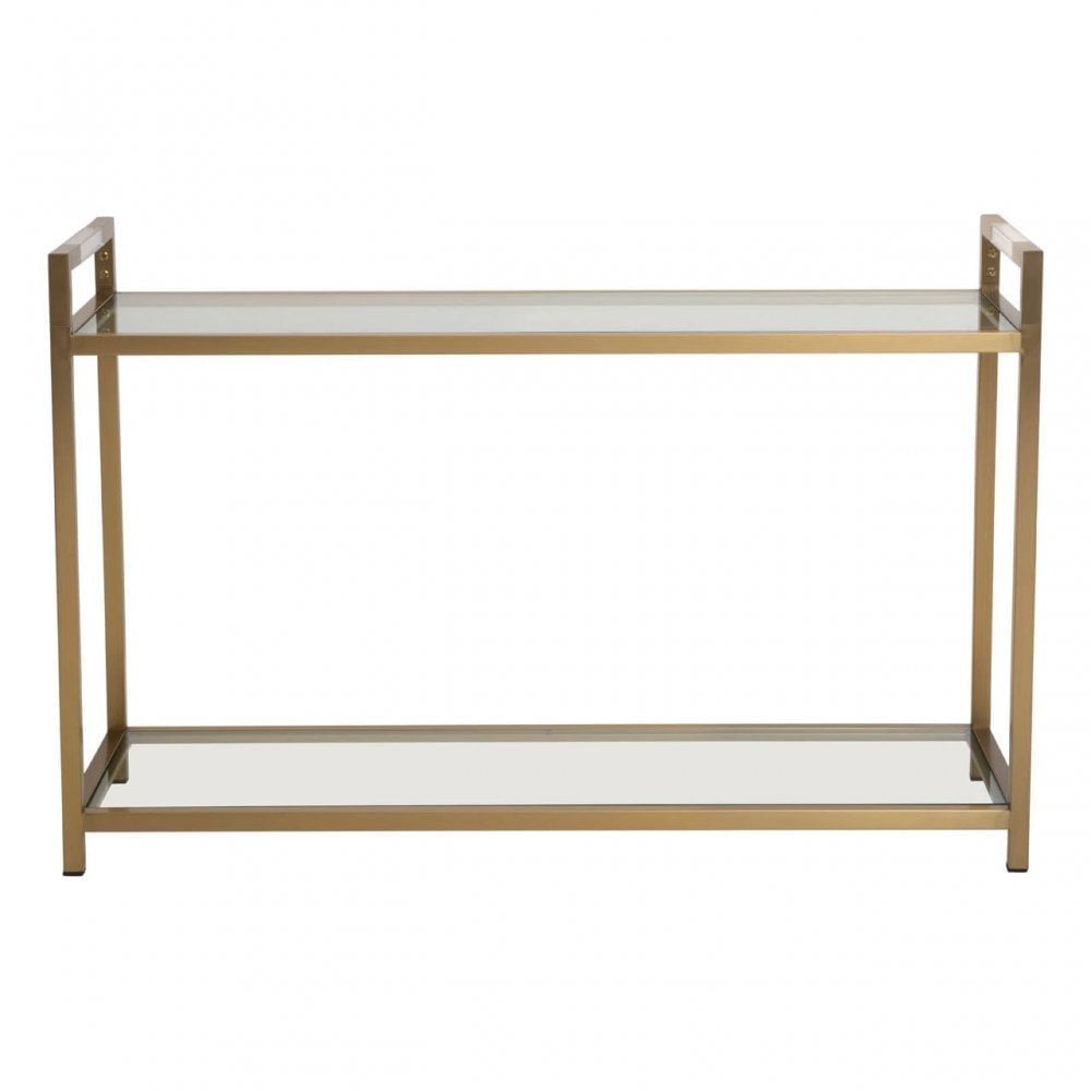 Vogue Matte Gold Console Table