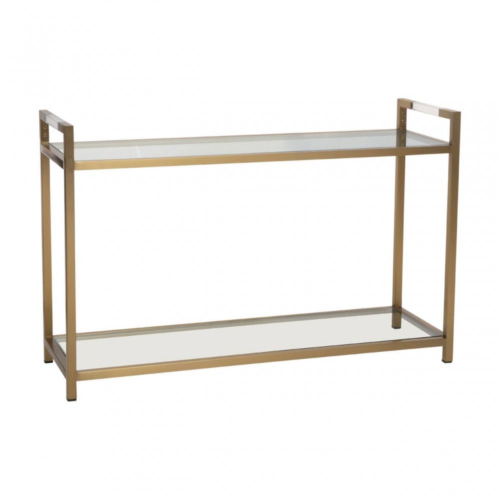 Vogue Matte Gold Console Table