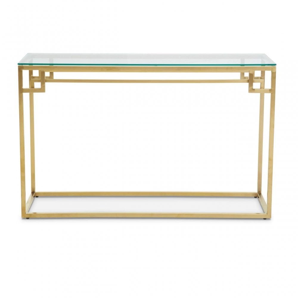 Allure Gold Brushed Console Table