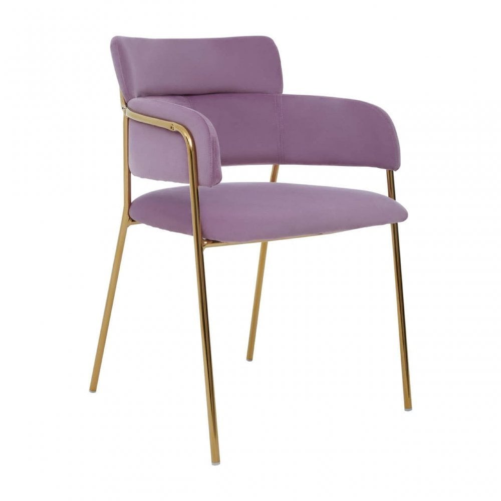 Tamzin Pink Velvet Dining Chair