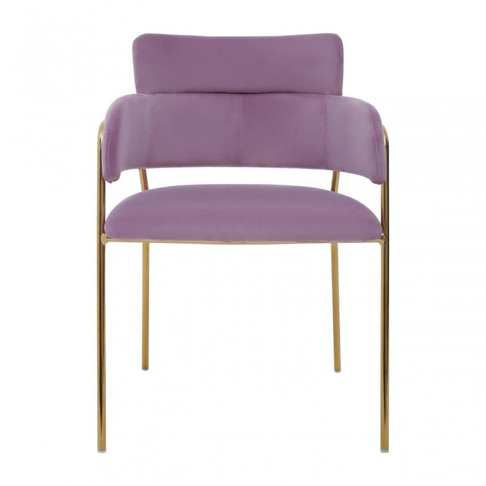 Tamzin Pink Velvet Dining Chair