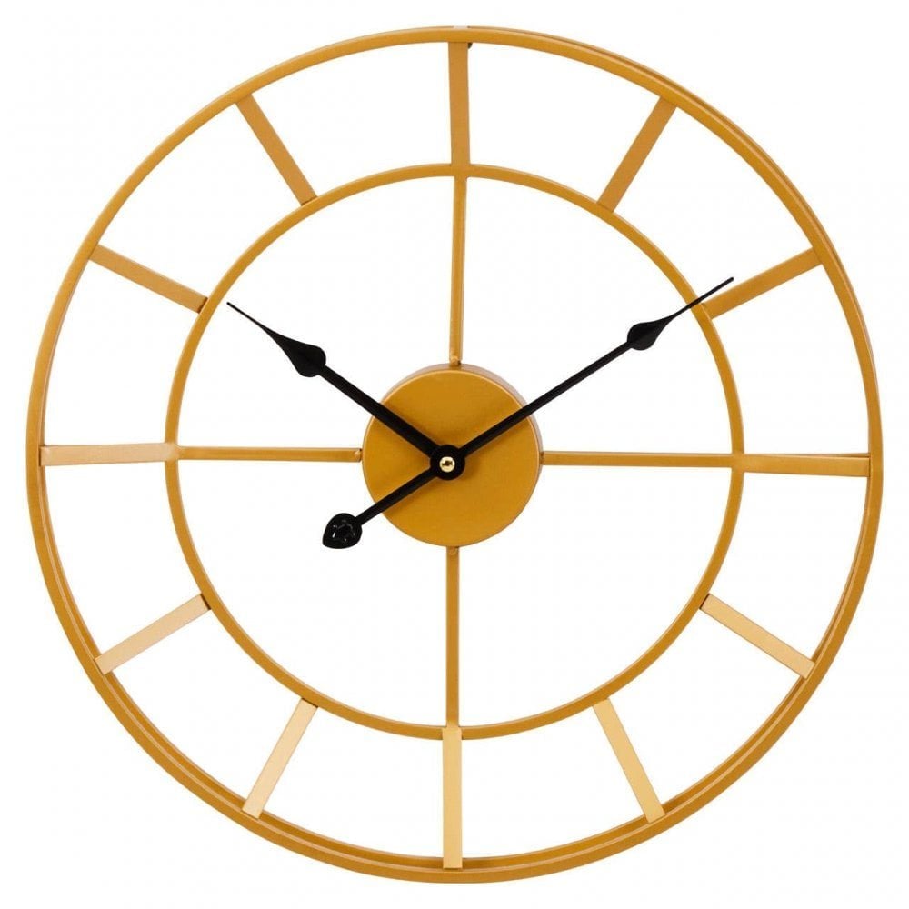 Kent Gold Frame And Black Detail Wall Clock