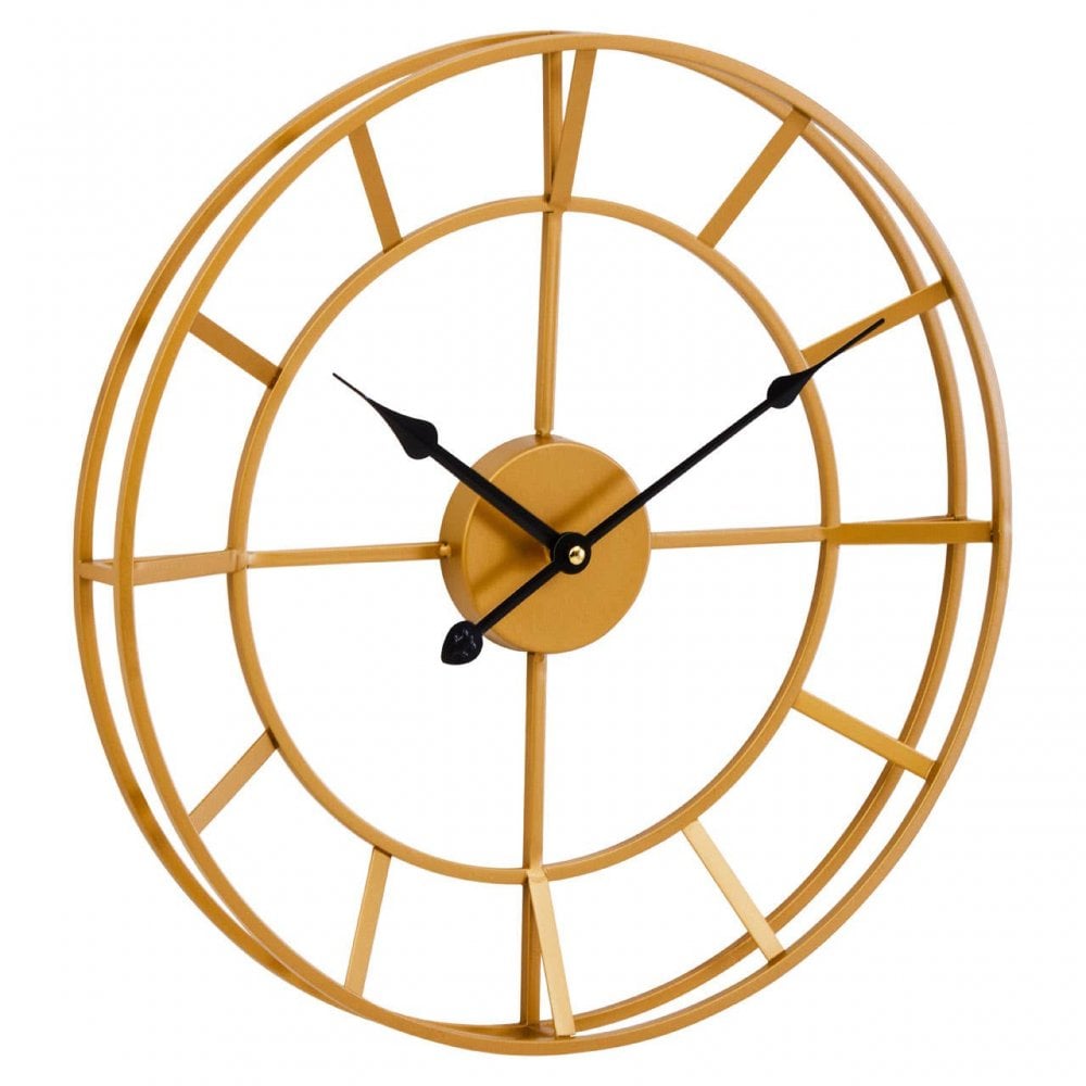 Kent Gold Frame And Black Detail Wall Clock