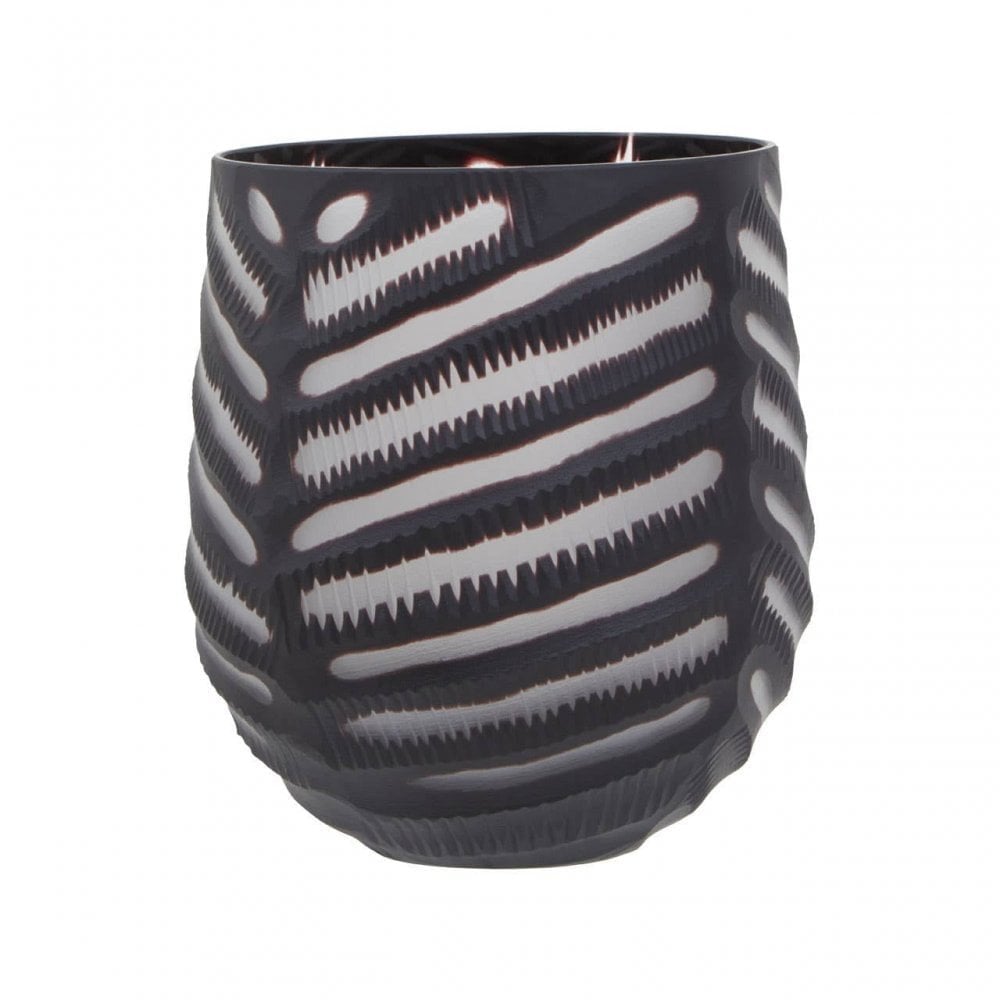 Hessa Small Chevron Cut Vase