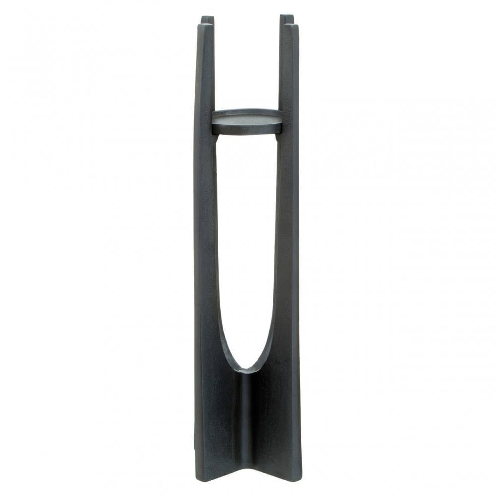 Dante Large Grey Candle Holder