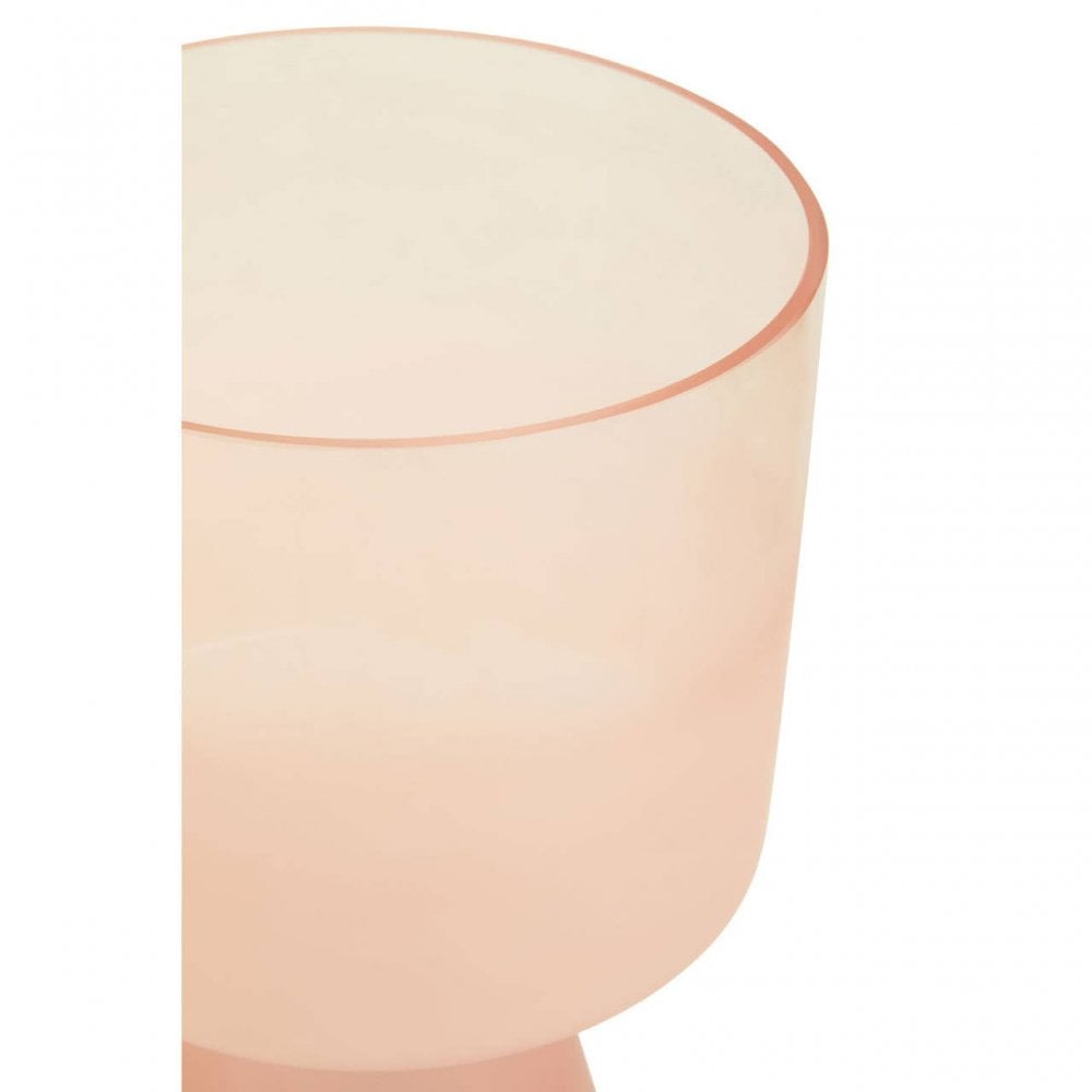 Baila Large Matte Pink Glass Vase