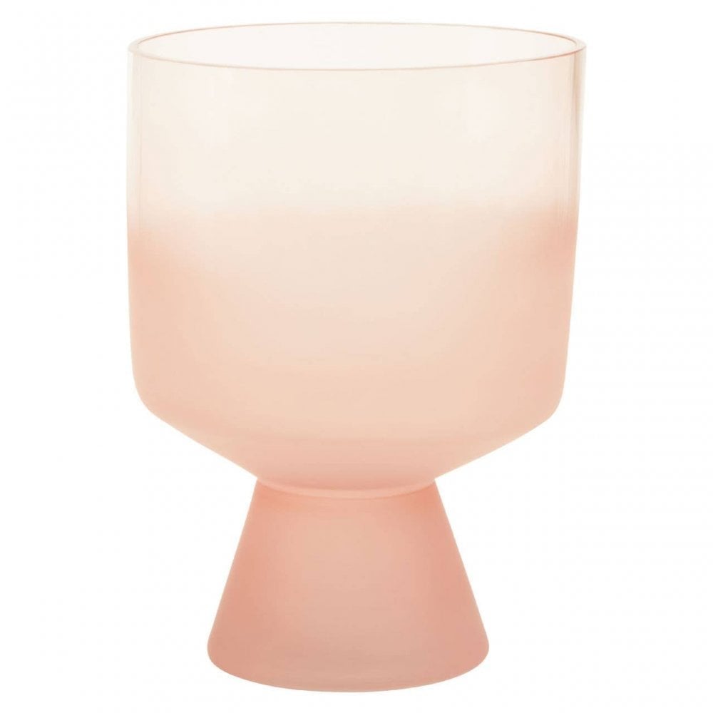 Baila Small Matte Pink Glass Vase