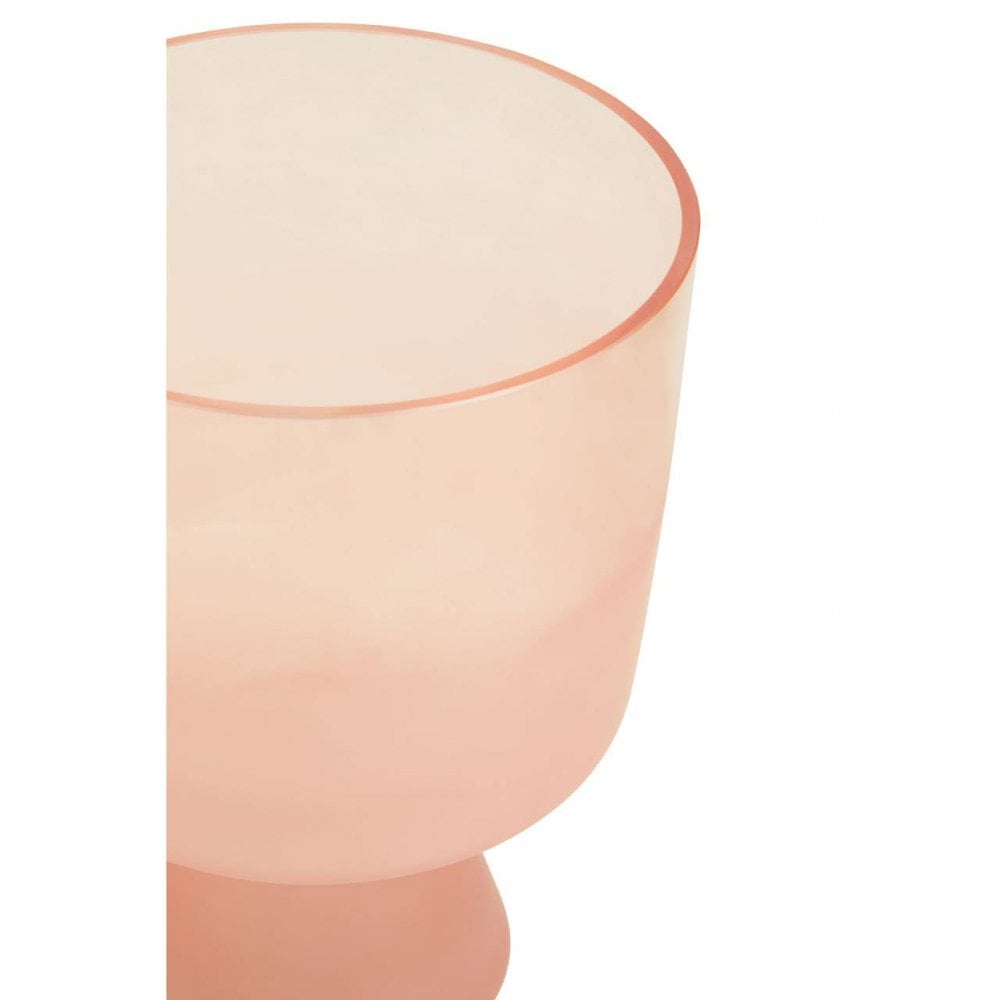 Baila Small Matte Pink Glass Vase