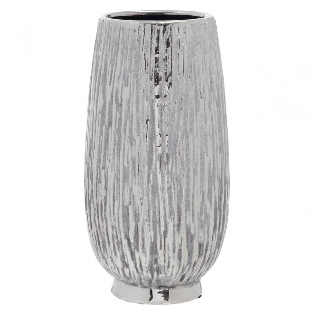 Hesper Small Silver Ceramic Vase