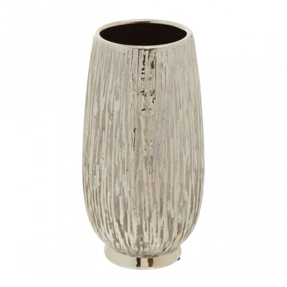 Hesper Small Silver Ceramic Vase