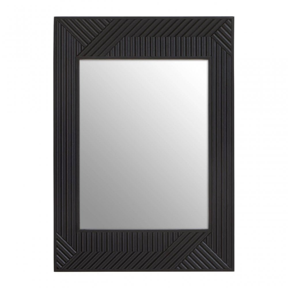 Jakara Black Finish Floor Standing Mirror