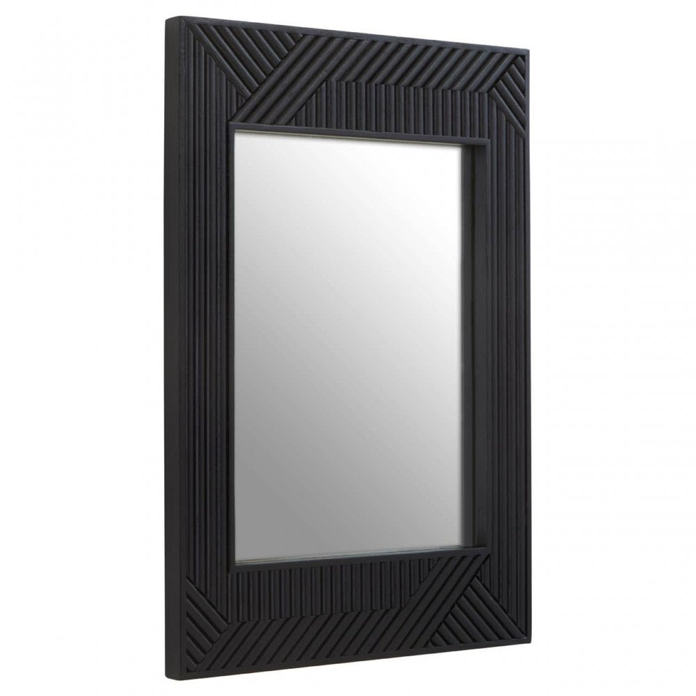 Jakara Black Finish Floor Standing Mirror