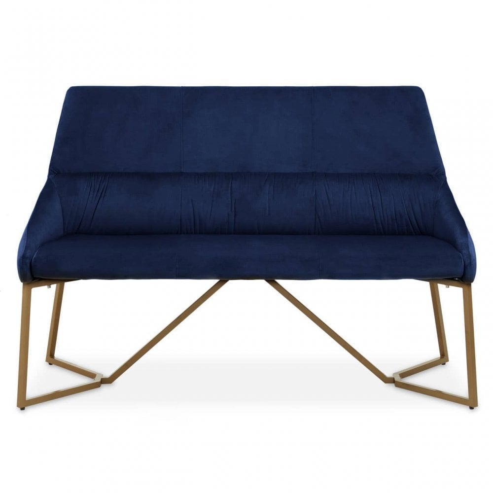 Vieste Midnight Velvet Bench