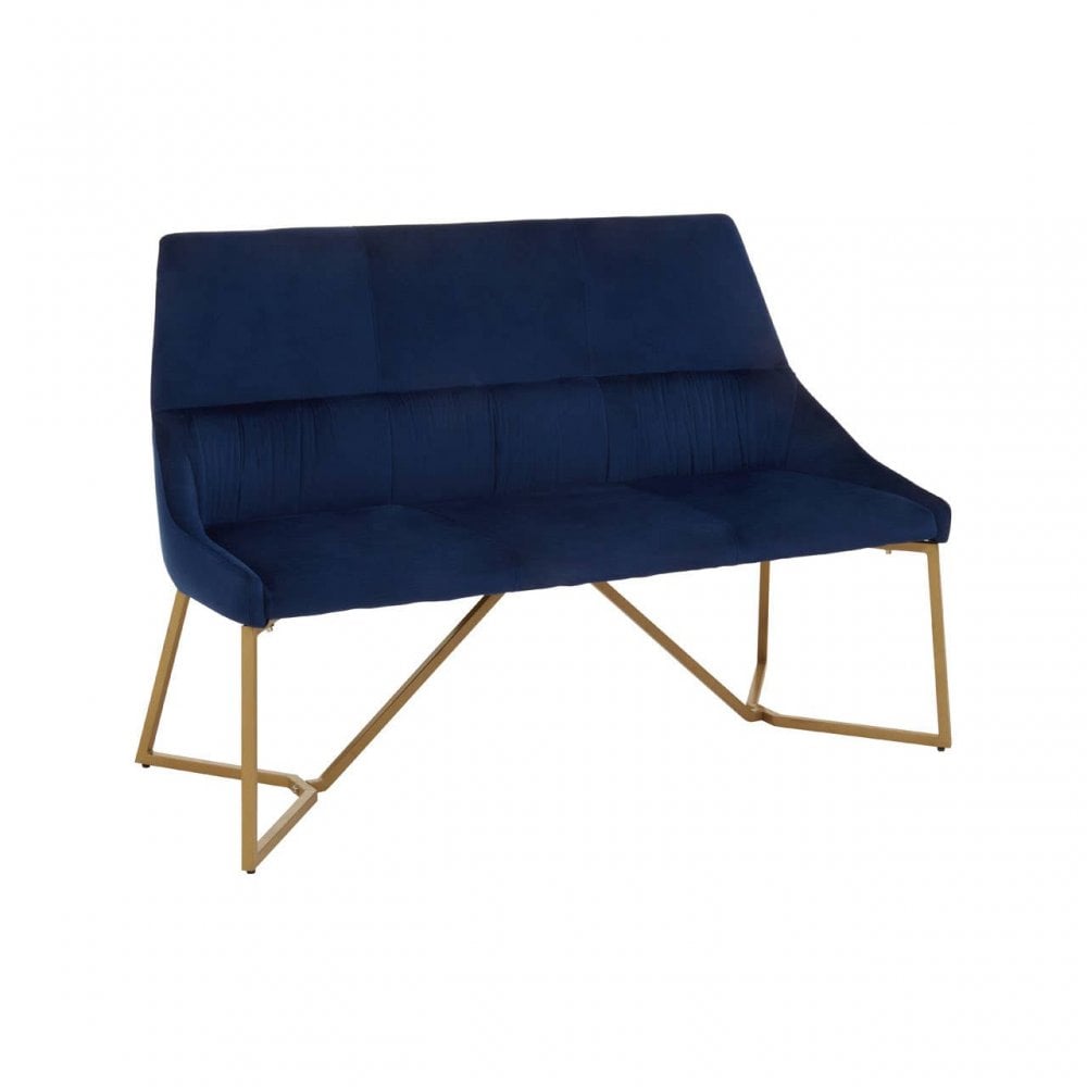 Vieste Midnight Velvet Bench