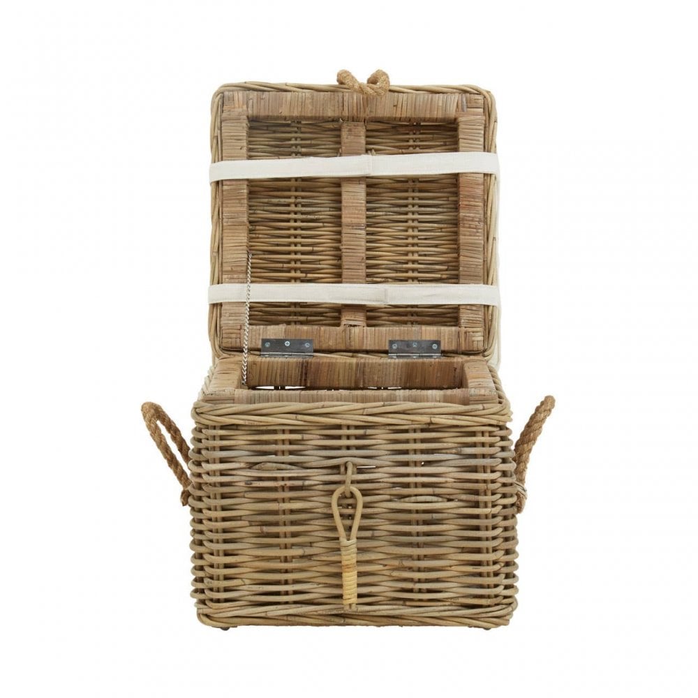 Java Natural Rattan Storage Stool