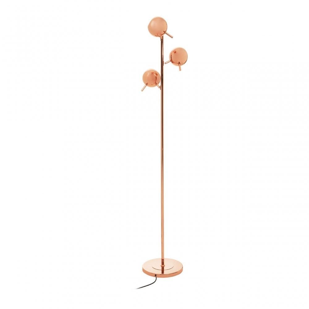 Karter Copper Finish Table Lamp With Three Lights