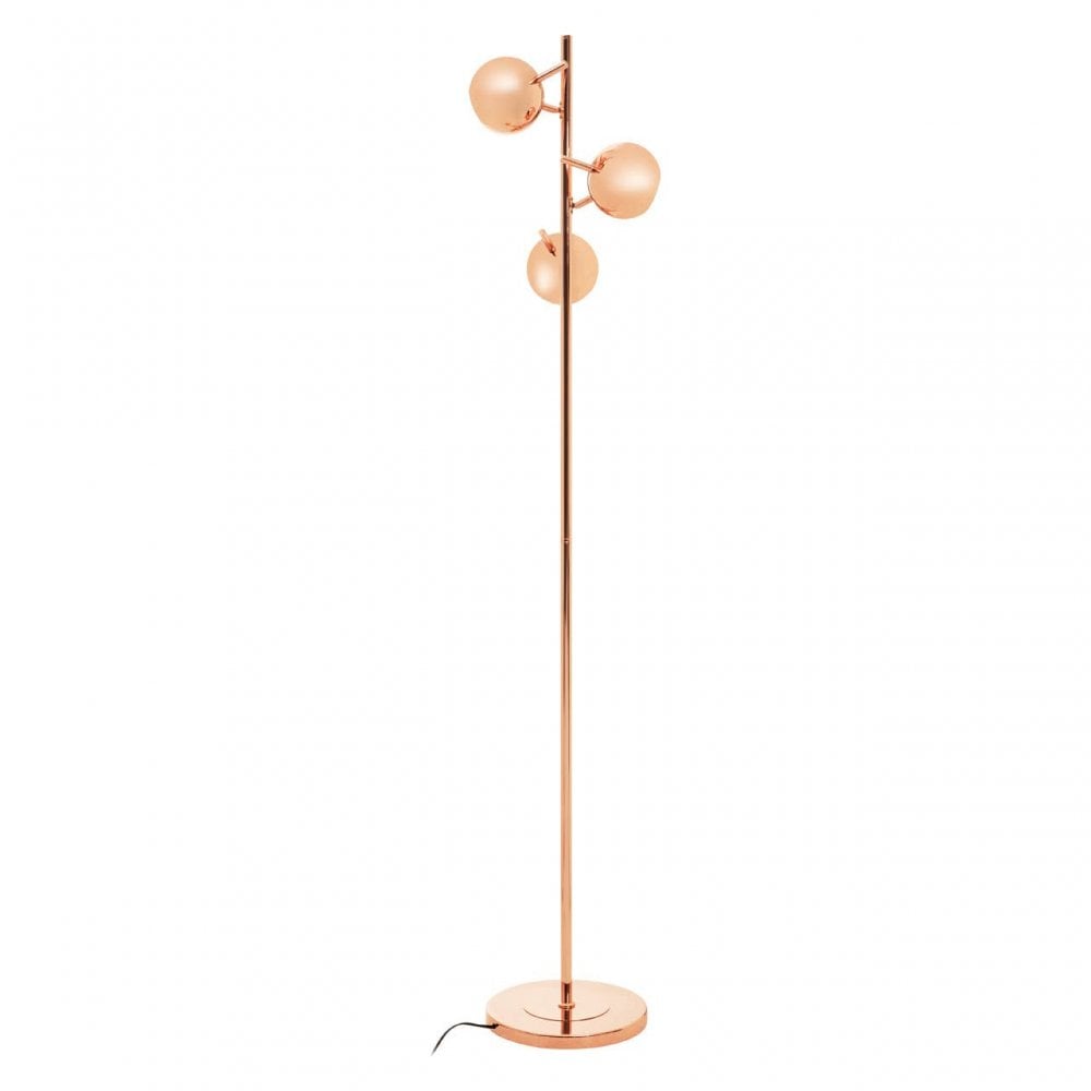 Karter Copper Finish Table Lamp With Three Lights