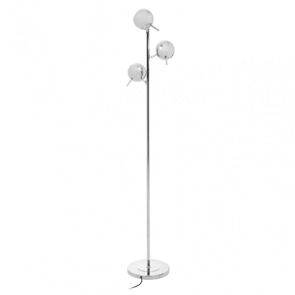 Karter Chrome Finish Table Lamp  With Three Lights