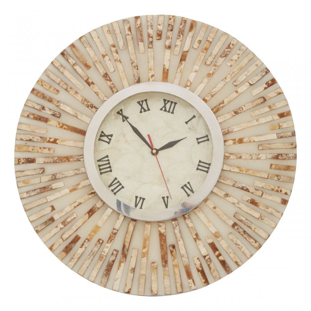 Palu Natural Shell Wall Clock