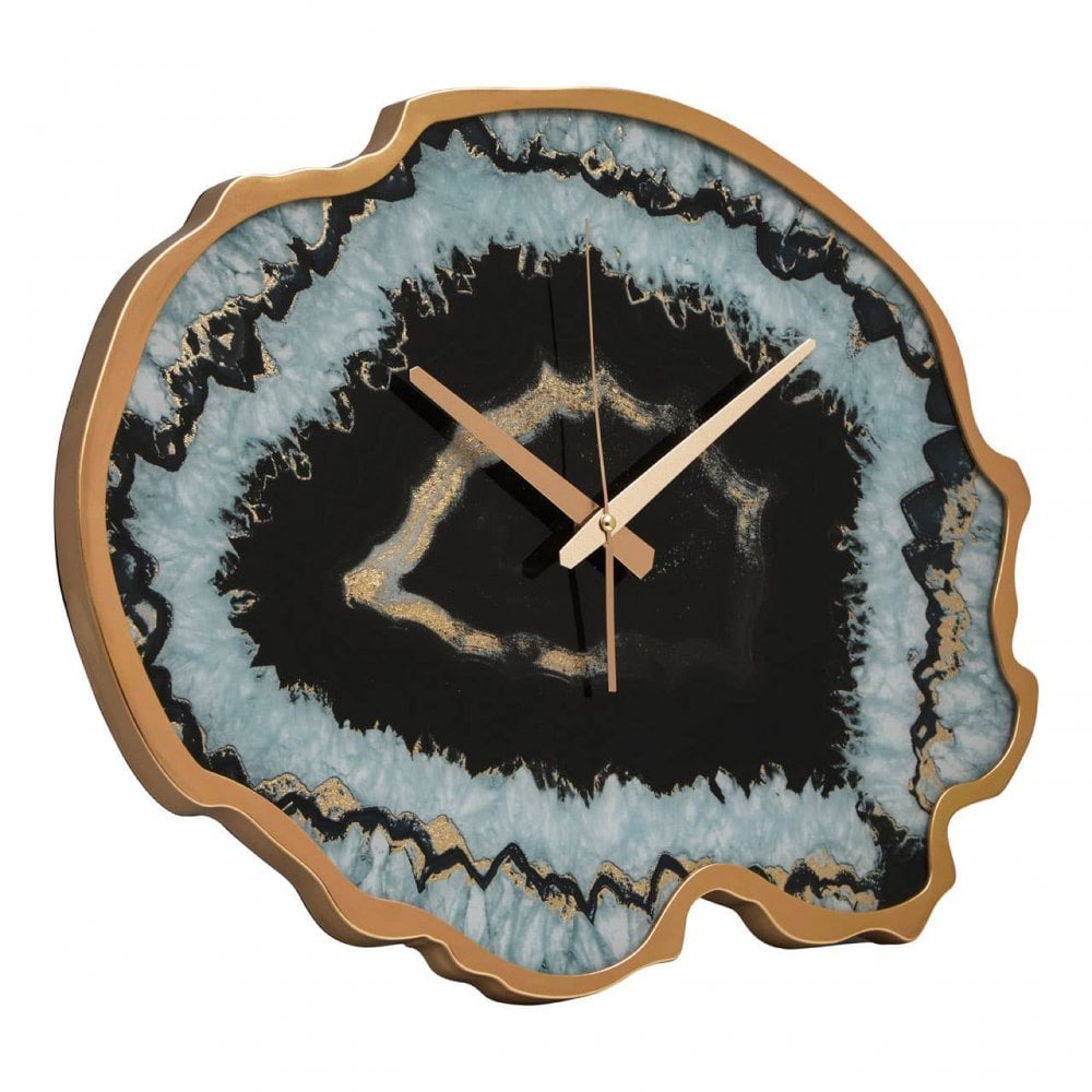 Celina Black And Gold Wall Clock