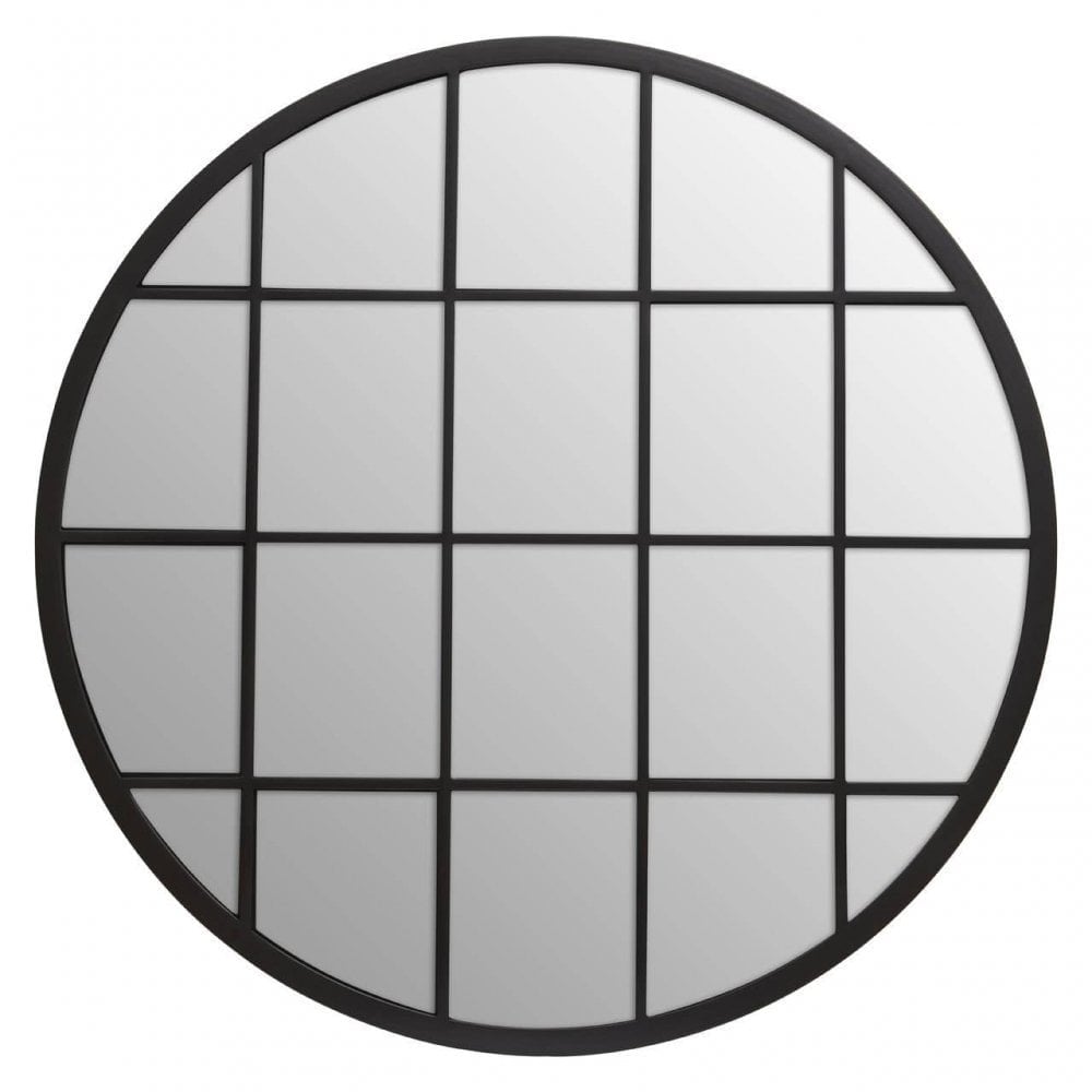 Descartes Round Metal Wall Mirror