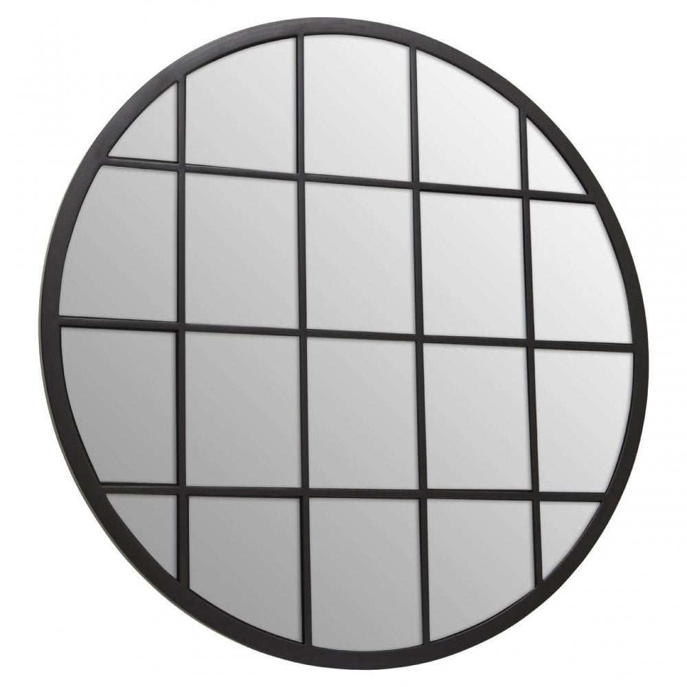 Descartes Round Metal Wall Mirror