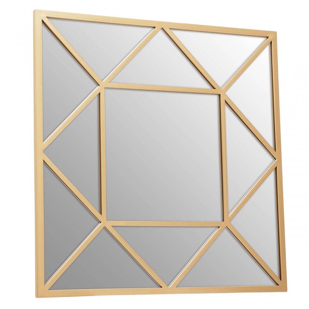 Descartes Gold Frame Wall Mirror