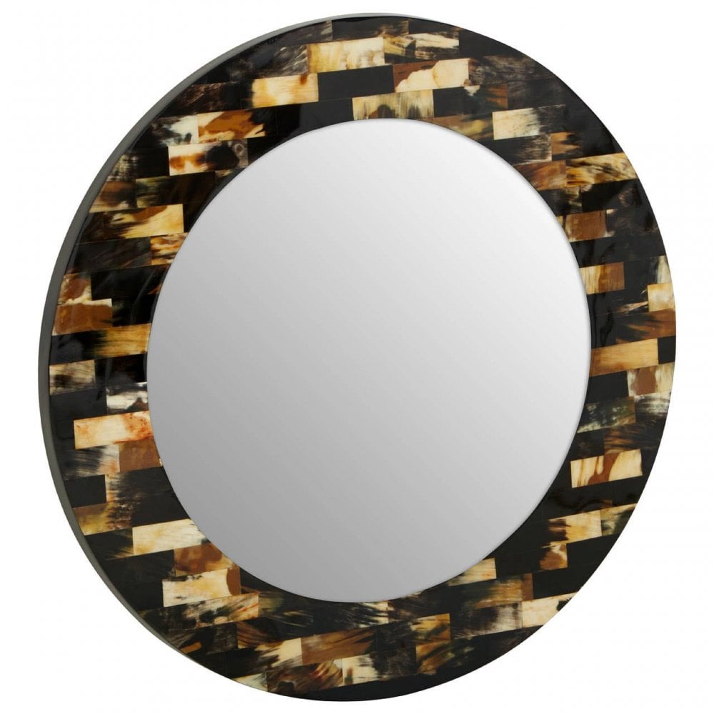 Obra Round Shell Wall Mirror