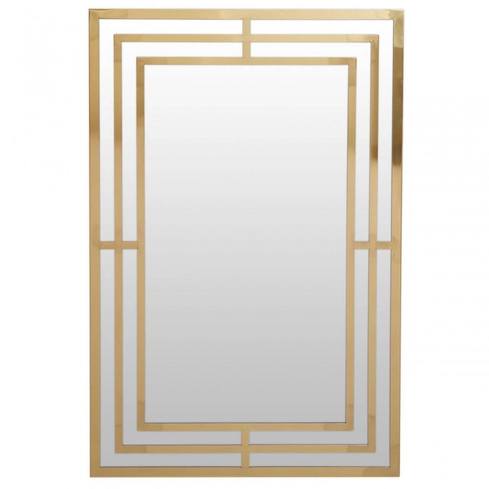 Avelino Gold Frame Wall Mirror