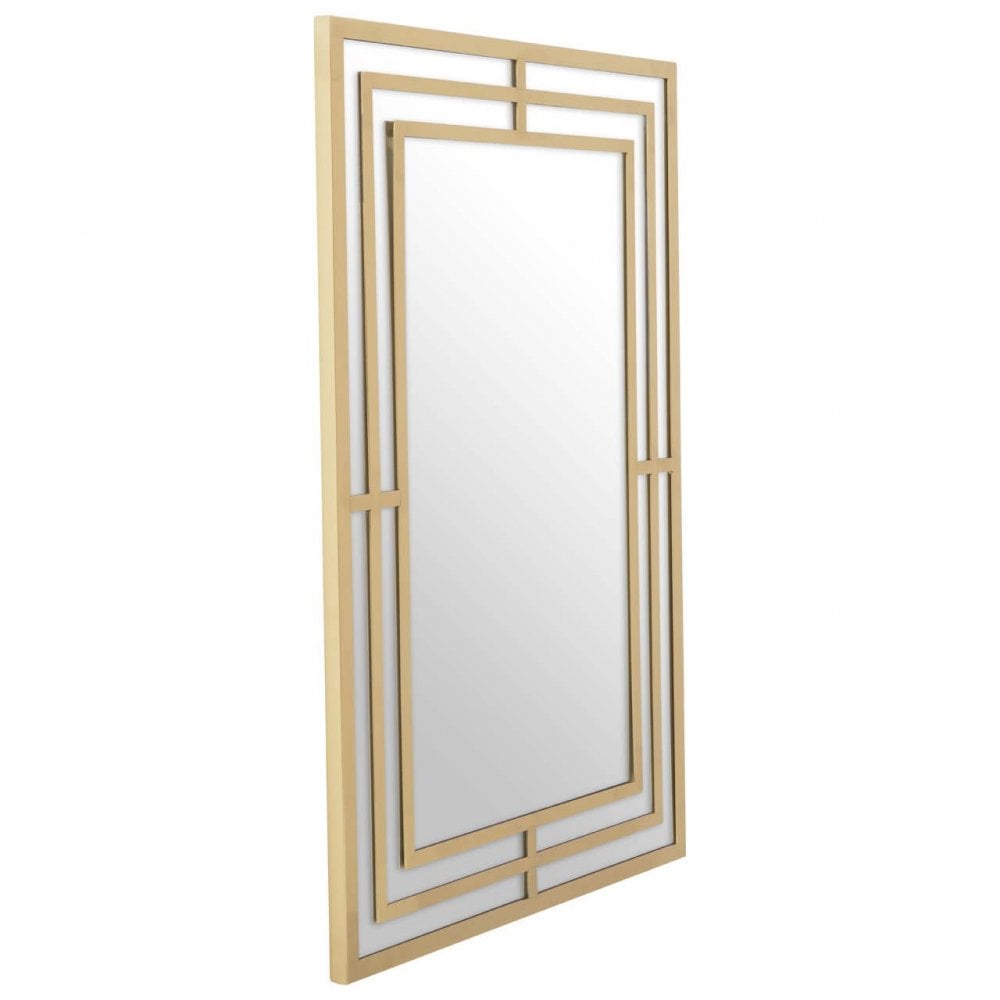 Avelino Gold Frame Wall Mirror