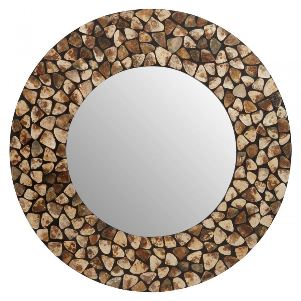 Palu Black And Amber Wall Mirror