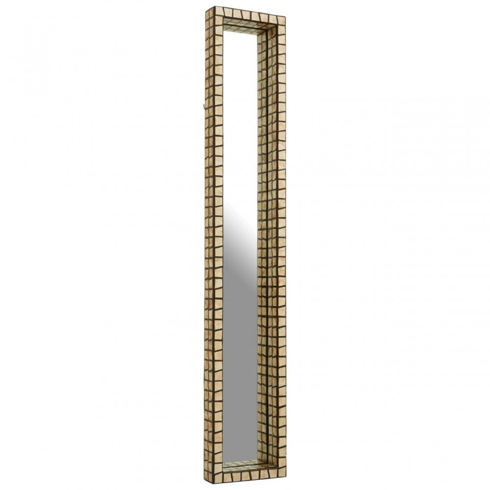 Palu Black And Gold Cm Cracking Wall Mirror