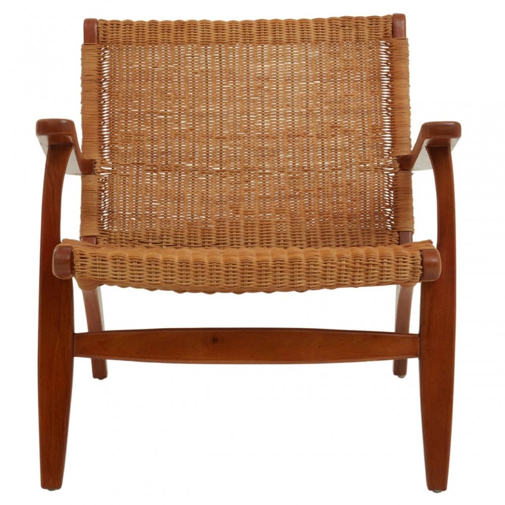 Java Woven Chair In Brown Natural Rattan