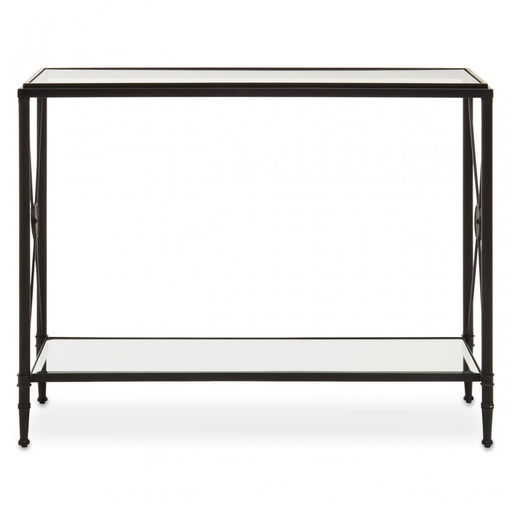 Axis Console Table With Black Finish Frame