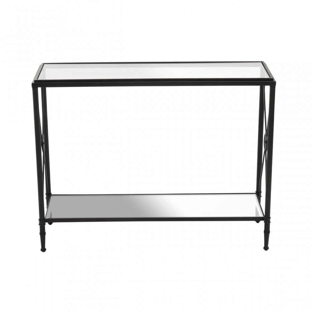 Axis Console Table With Black Finish Frame