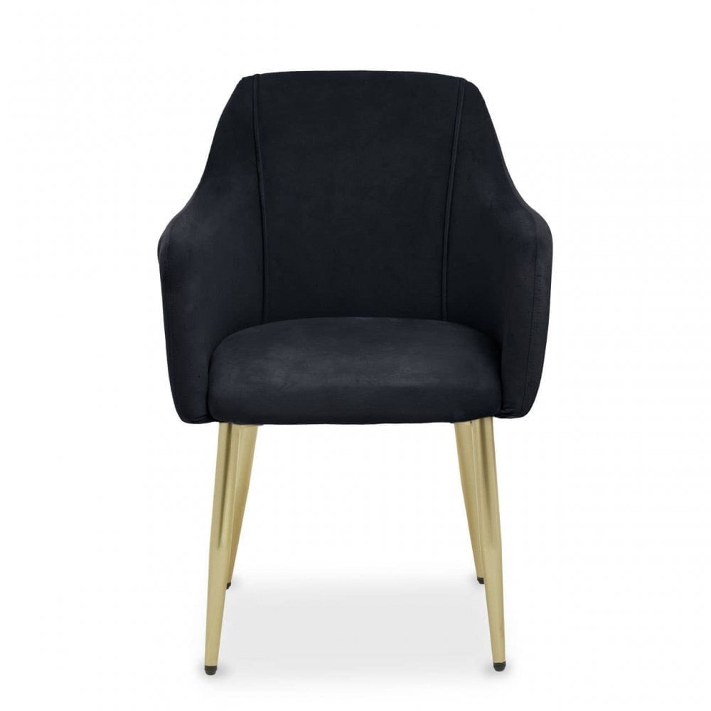 Darcy Black Velvet Dining Chair