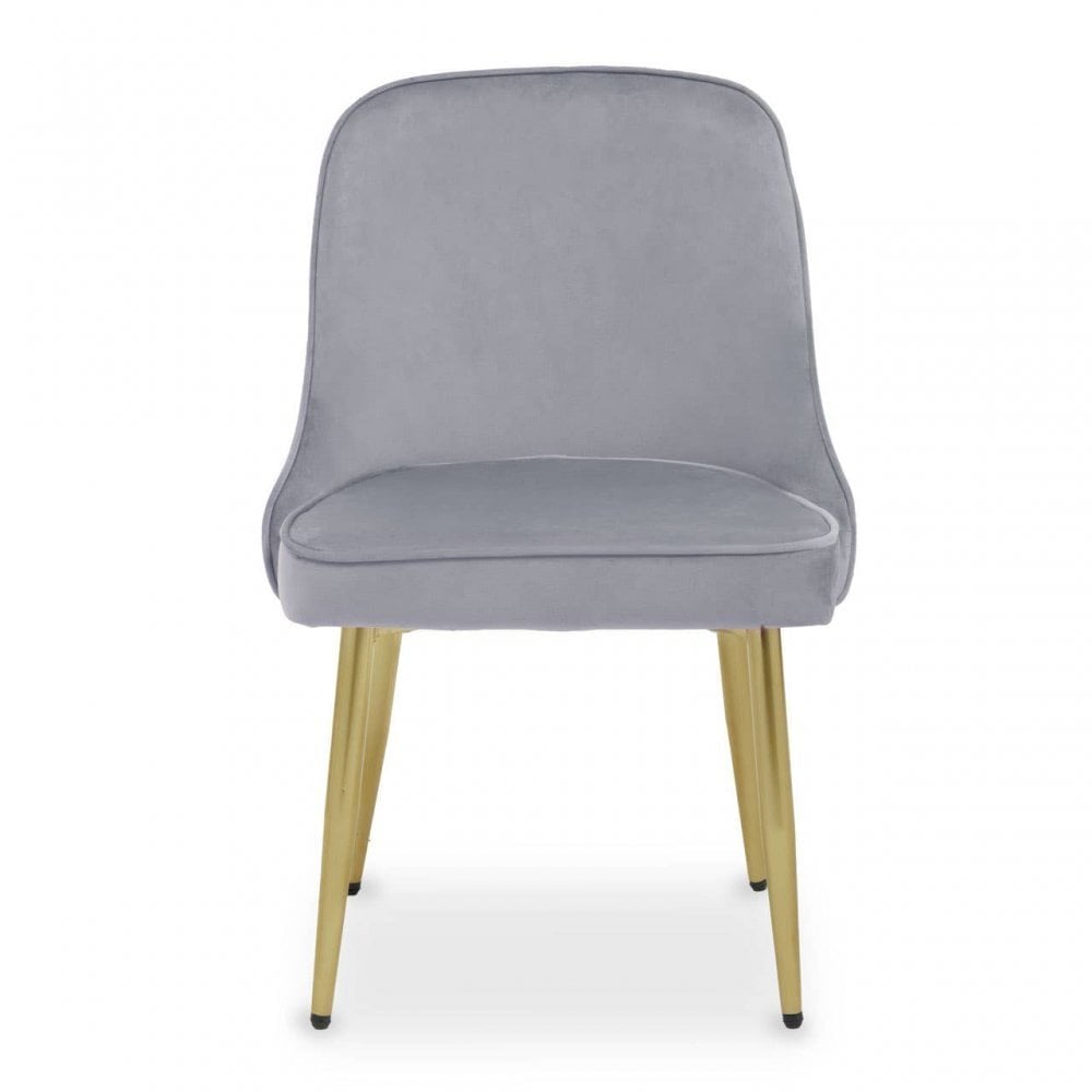 Demi Grey Velvet Dining Chair