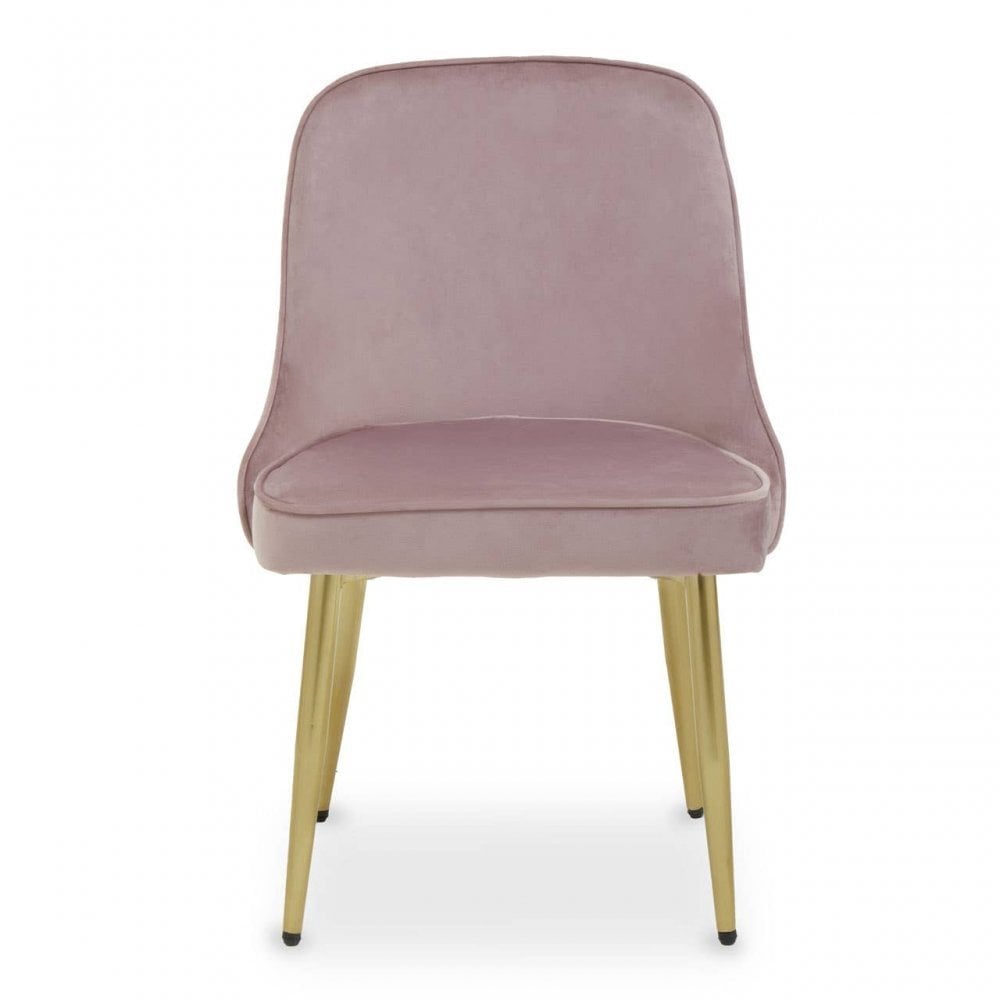 Demi Dusky Pink Velvet Dining Chair