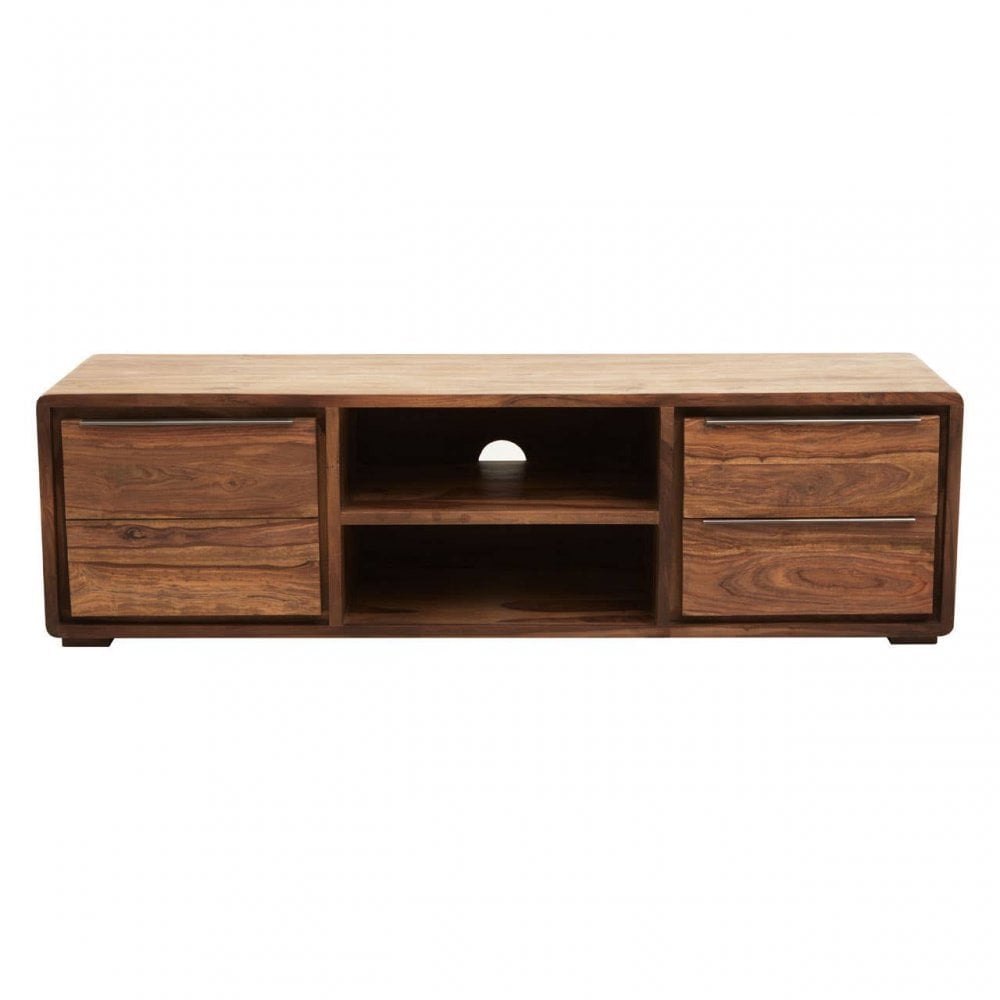 Surati One Door Sheesham And Acacia Wood Media Unit