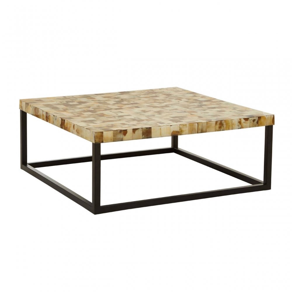 Obra Cream Shell Square Coffee Table