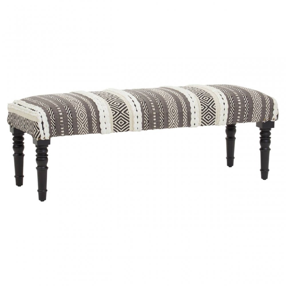 Cefena Grey And White Bench