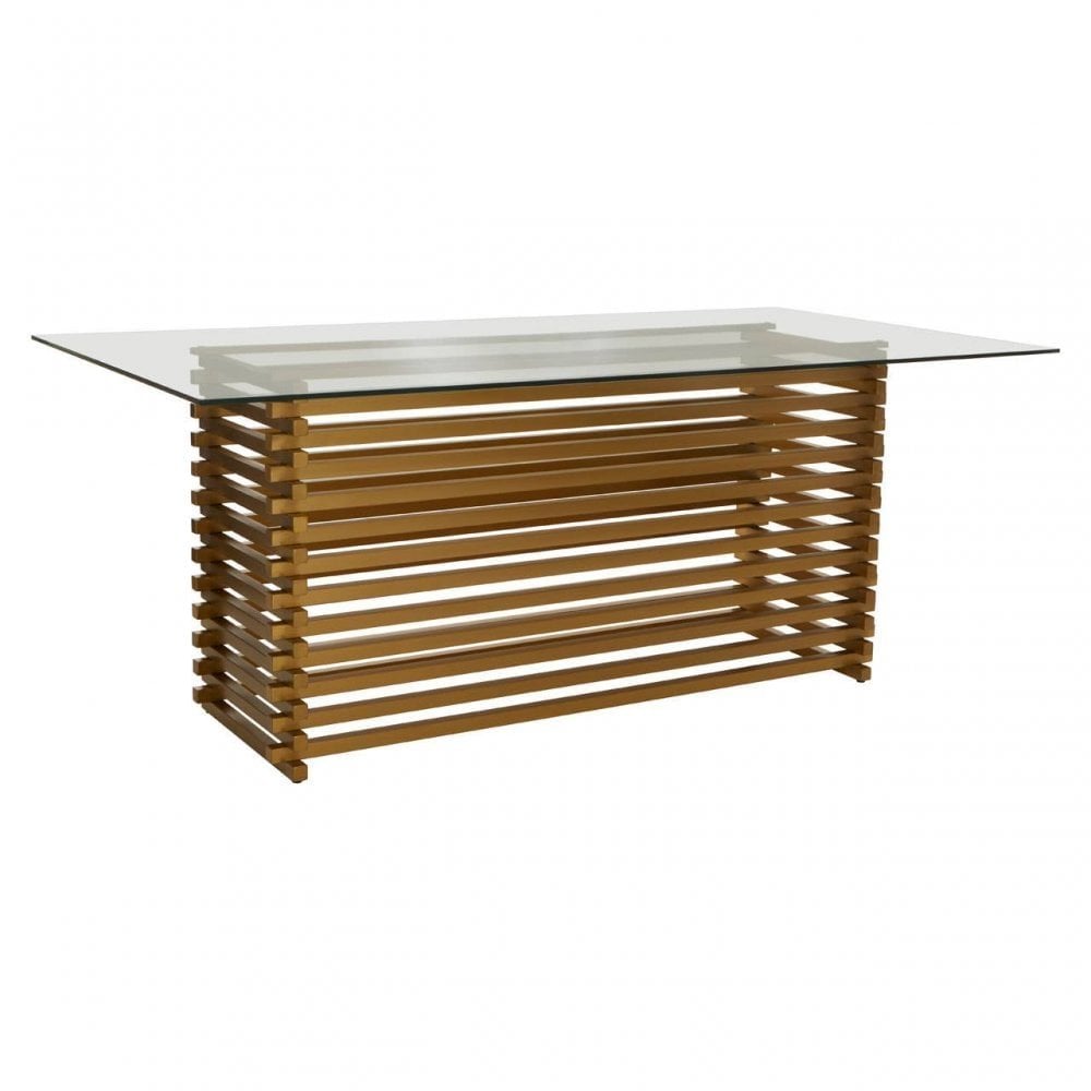 Vogue Matte Gold Dining Table