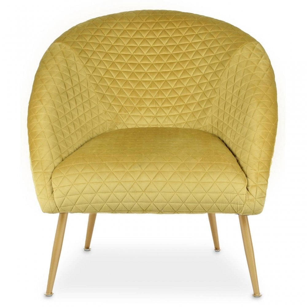 Tania Gold Velvet Occasional Chair