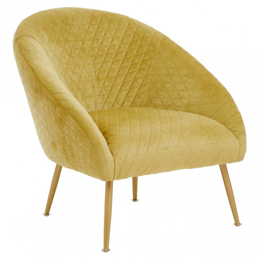Tania Gold Velvet Occasional Chair