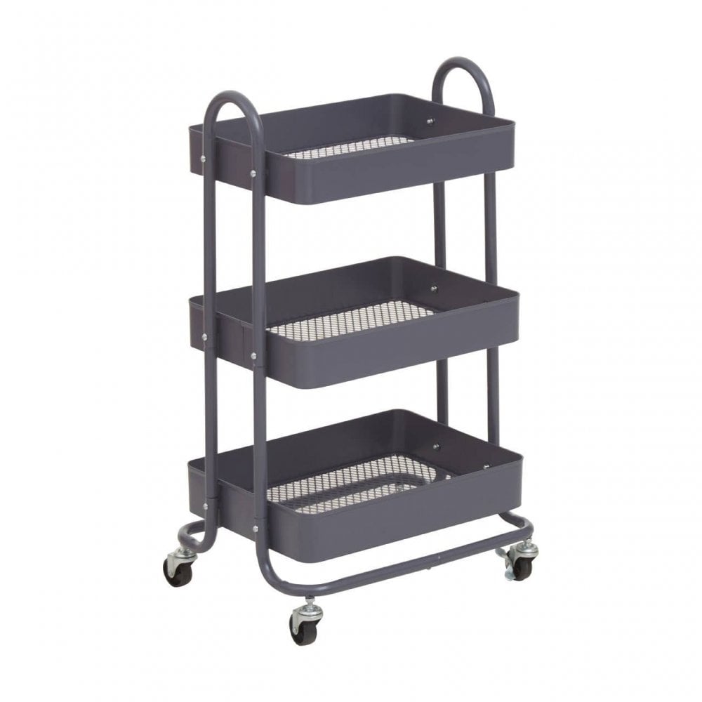 Acero Three Tier Grey Trolley