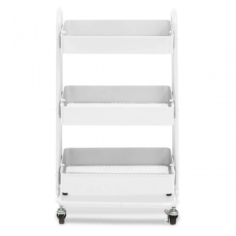 Acero Three Tier White Trolley