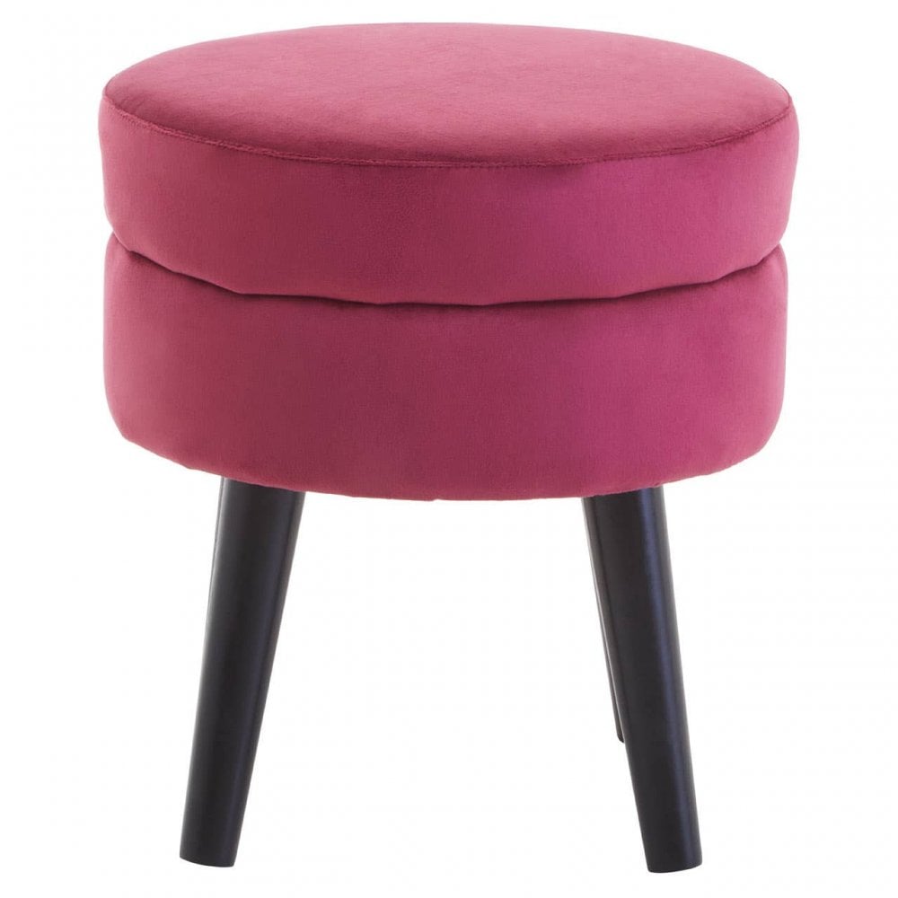 Loretta Wine Velvet Stool