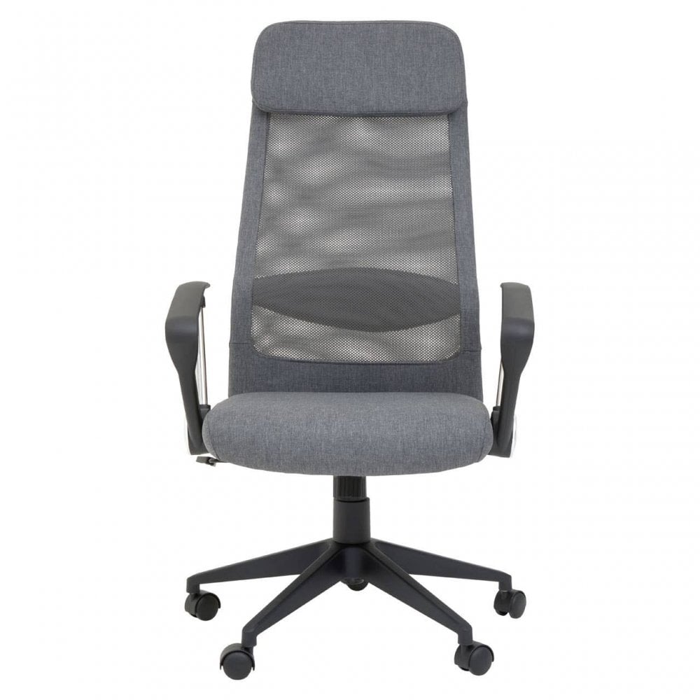 Brent Grey Mesh And Fabric Home Office Chair