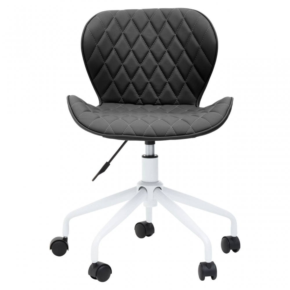 Brent Black  And White Home Office Chair