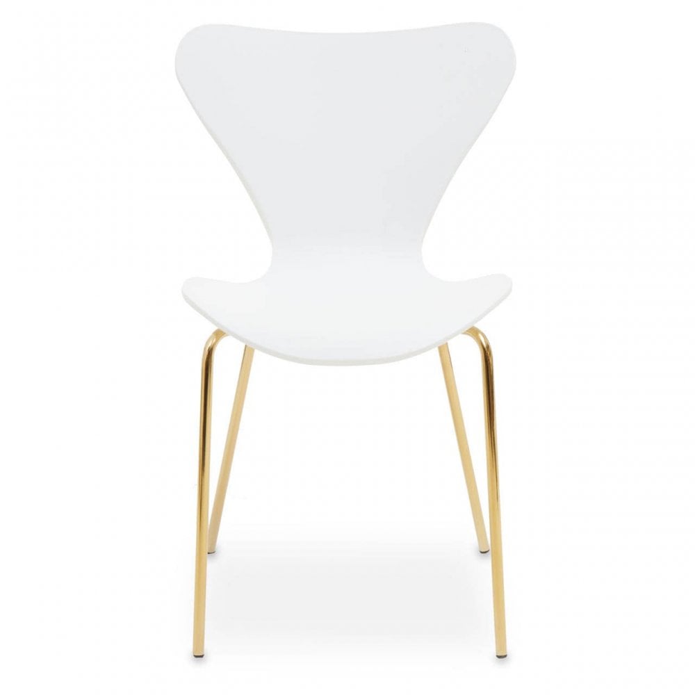 Laila Dining Chair With White Seat